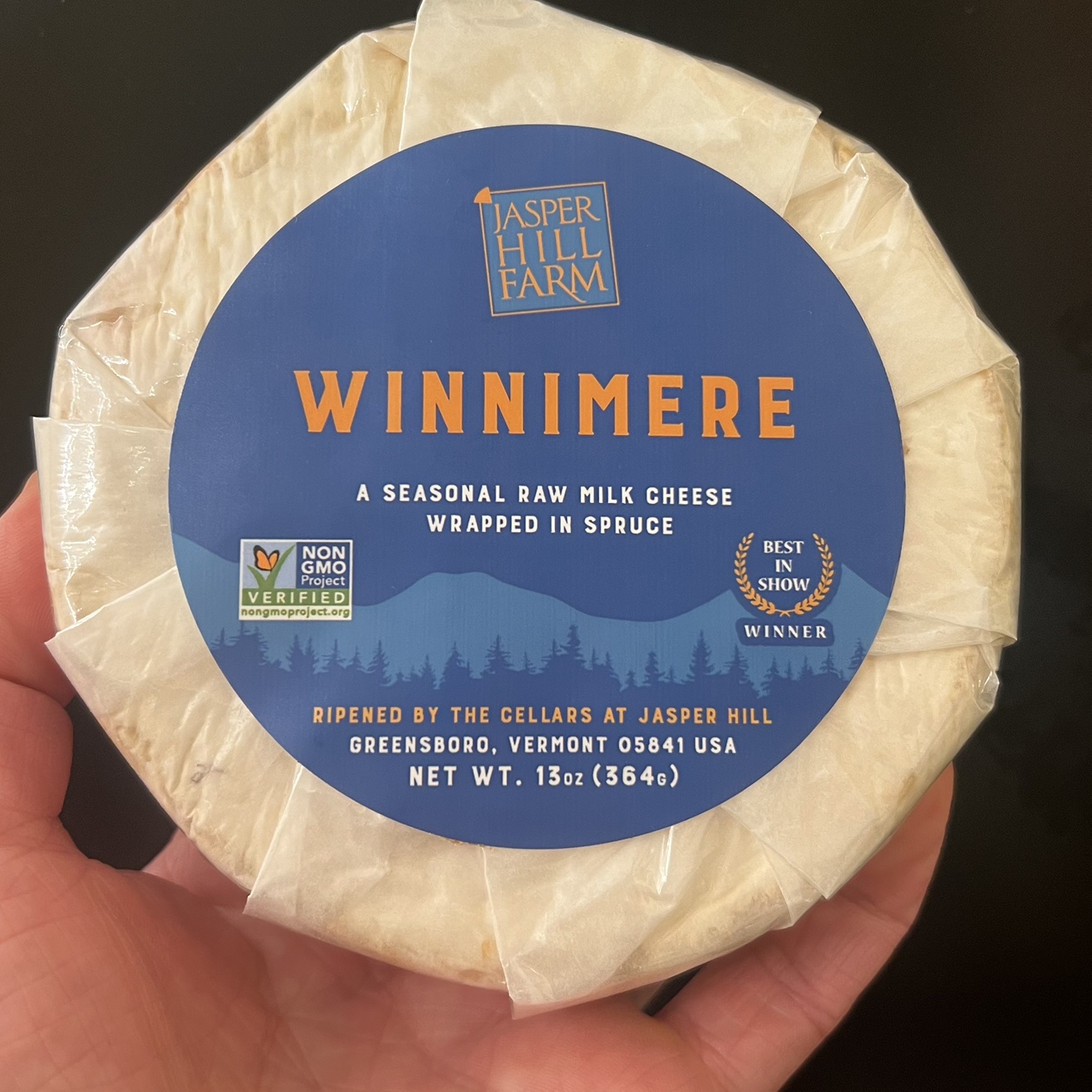 Winnimere cheese