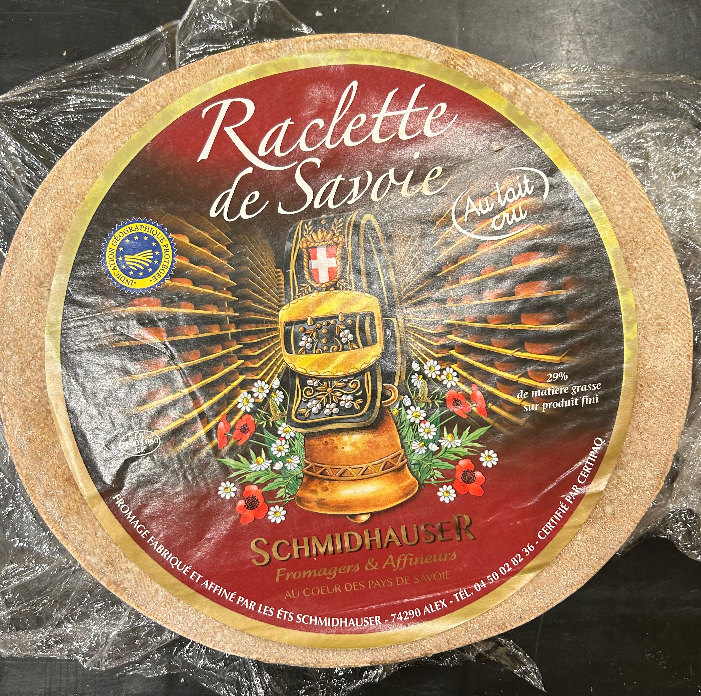 Raclette de Savoie cheese